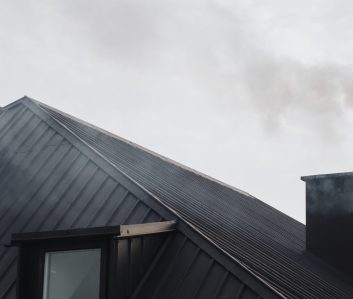 Black smoke from a chimney Black smoke from a chimney